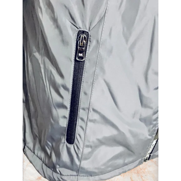 NWT - Michael Kors Gun Metal Faux Shearling Lined Jacket S MSRP: $185 - Picture 6 of 6